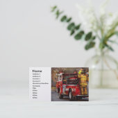 Brandweerman - Metuchen Fire Department Visitekaartje (Staand voorkant)