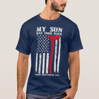 brandweerman mijn zoon heeft je vader van de rode  t-shirt