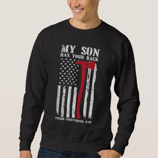 brandweerman mijn zoon heeft je vader van de rode trui (Voorkant)