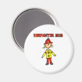 Brandweerman Moeder Magneet (Voorkant / Achterkant)
