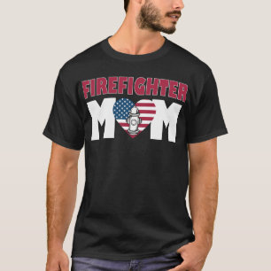 Brandweerman Moeder Steun de Dunne Rode Lijn F T-shirt