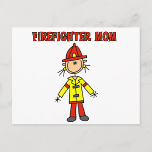 Brandweerman Moeder T-shirts en Cadeaus Briefkaart