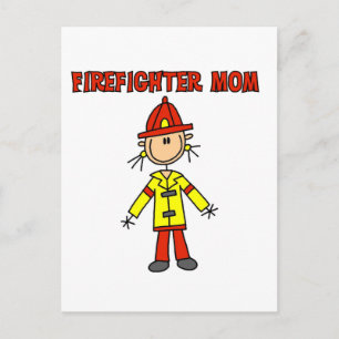 Brandweerman Moeder T-shirts en Cadeaus Briefkaart