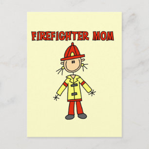Brandweerman Moeder T-shirts en Cadeaus Briefkaart