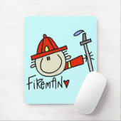 Brandweerman Muismat (Met muis)