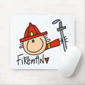 Brandweerman Muismat (Met muis)