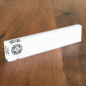 brandweerman naambordje (Zijkant)