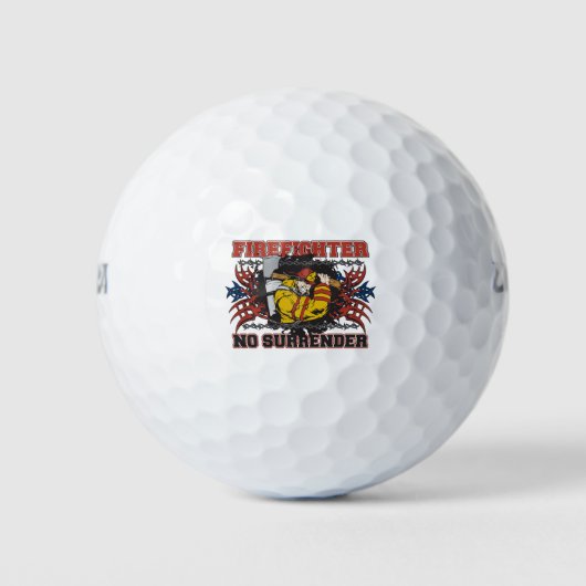 Brandweerman No Surrender Golfballen (Voorkant)