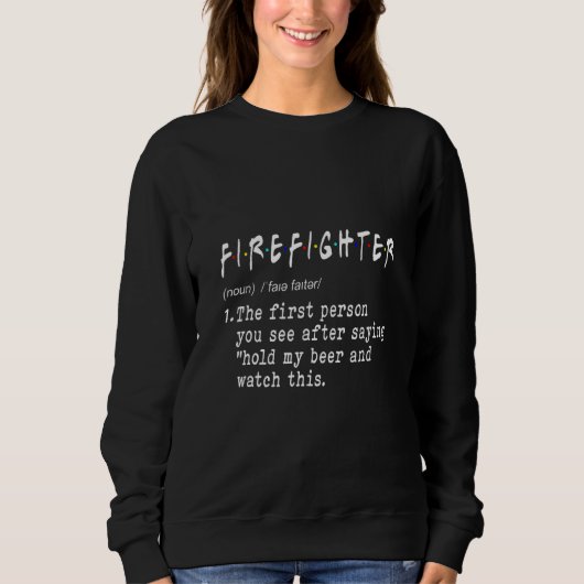Brandweerman Noun Definition Firemen Firefighting Trui (Voorkant)