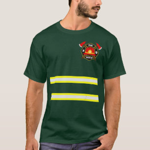 Brandweerman of vuurwapenkostuum t-shirt