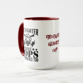 Brandweerman, omdat agenten nodig hebben | Grappig Mok (Voorkant links)