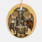 Brandweerman ornament (Links)