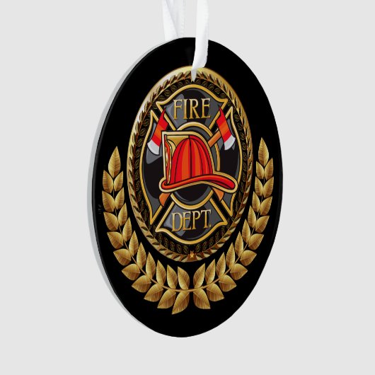 Brandweerman Ornament (voorkant)