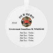 Brandweerman Ornament (achterkant)