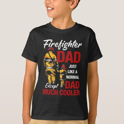 Brandweerman Papa T-shirt (Voorkant)