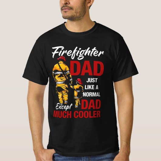Brandweerman Papa T-shirt (Voorkant)