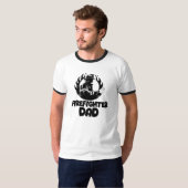 Brandweerman Papa, Vaderdag T-shirt (Voorkant volledig)