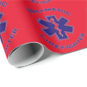Brandweerman Paramedic Cadeaupapier (Rol Hoek)