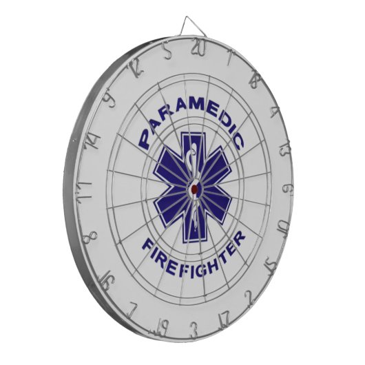 Brandweerman Paramedic Dartbord (Voorkant Links)