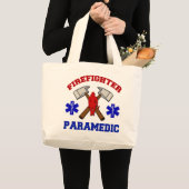 Brandweerman Paramedic Grote Tote Bag (Voorkant (product))