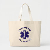 Brandweerman Paramedic Grote Tote Bag (Voorkant)