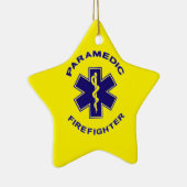Brandweerman Paramedic Keramisch Ornament (Rechts)