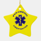 Brandweerman Paramedic Keramisch Ornament (Voorkant)