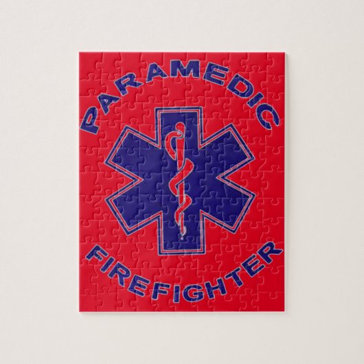 Brandweerman Paramedic Legpuzzel (Verticaal)