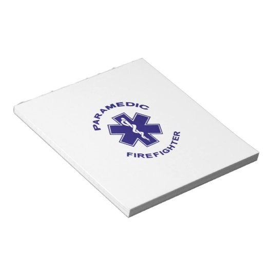 Brandweerman Paramedic Notitieblok (Schuin)