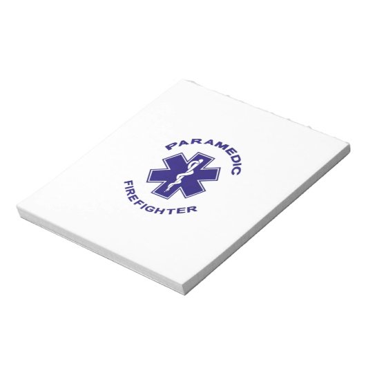 Brandweerman Paramedic Notitieblok (Linkerzijde)