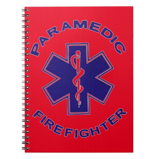 Brandweerman Paramedic Notitieboek (Voorkant)