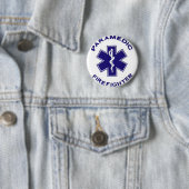 Brandweerman Paramedic Ronde Button 5,7 Cm (In situ)