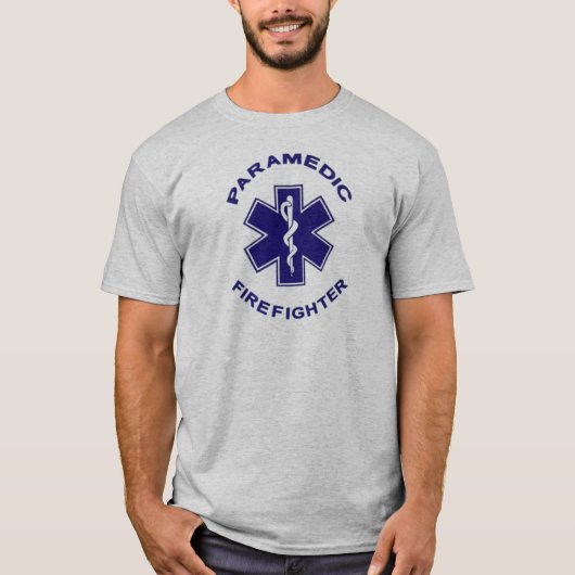 Brandweerman Paramedic T-shirt (Voorkant)