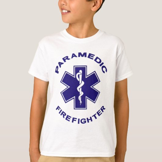 Brandweerman Paramedic T-shirt (Voorkant)