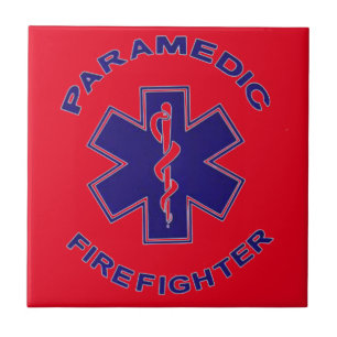Brandweerman Paramedic Tegeltje