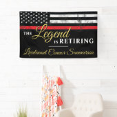 Brandweerman Pensioen Brandweer Spandoek (Insitu)