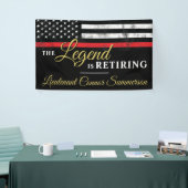 Brandweerman Pensioen Brandweer Spandoek (Beurs)