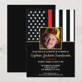 Brandweerman Pensioen Foto Brandweer Kaart (Voorkant / Achterkant)