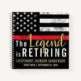 Brandweerman Pensioen Partij Brandweerman Gast Notitieboek