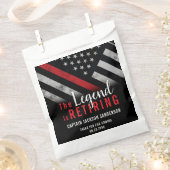 Brandweerman pensioen partij brandweerman rode lij bedankzakje (Geknipt)