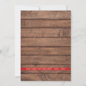 Brandweerman Pensioen Partij Dunne Rode Lijn Rusti Kaart (Achterkant)