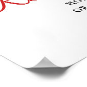 Brandweerman Pensioen Partij Dunne Rode Lijn Welko Poster (Hoek)