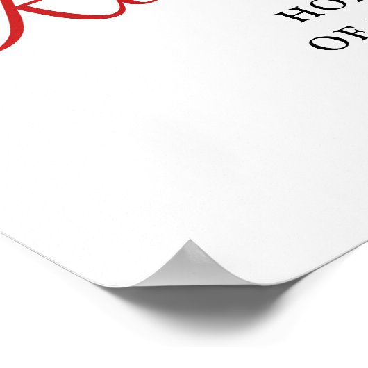 Brandweerman Pensioen Partij Dunne Rode Lijn Welko Poster (Hoek)