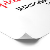 Brandweerman Pensioen Partij Rode Lijn Vlag Welkom Poster (Hoek)