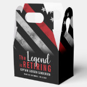 Brandweerman Pensioenpartij Rode Lijn Vlag Brandwe Bedankdoosjes (Geopend)