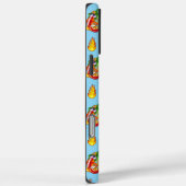 Brandweerman Pepper & Flame Pattern Initiaal Optio Case-Mate iPhone Case (Achterkant / Rechts)