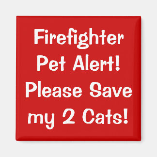 Brandweerman Pet Alert! Magneet