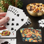 brandweerman pin-up pokerkaarten (Insitu)