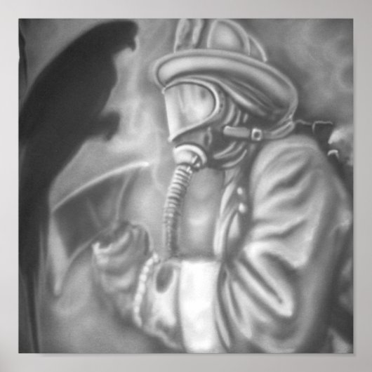 brandweerman poster (Voorkant)