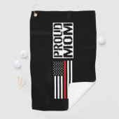 Brandweerman - Proud Mam Golfhanddoek (Insitu)
